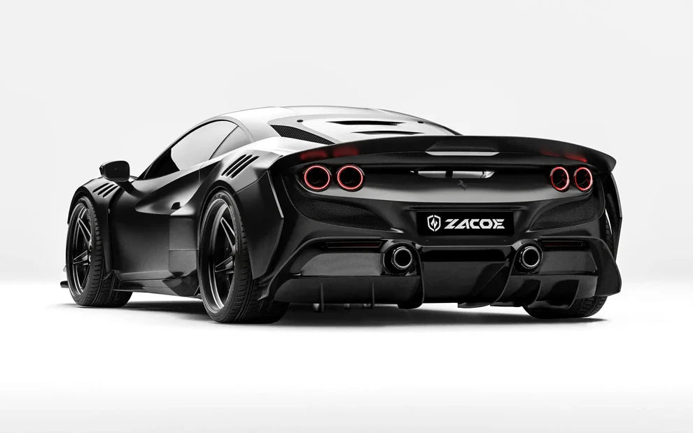 ZACOE Ferrari F8 Tributo Carbon Fibre Widebody kit (18pcs/set) Aftermarket Carbon Fiber Part / Bodykit - Robot Bodykits
