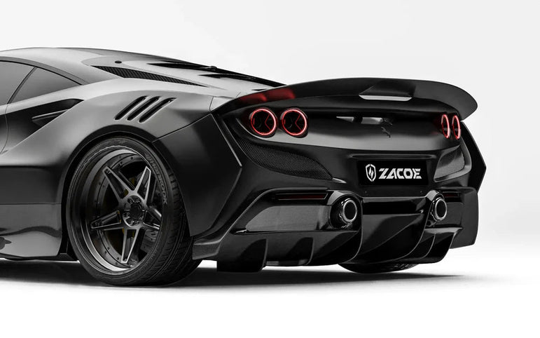 ZACOE Ferrari F8 Tributo Carbon Fibre Widebody kit (18pcs/set) Aftermarket Carbon Fiber Part / Bodykit - Robot Bodykits