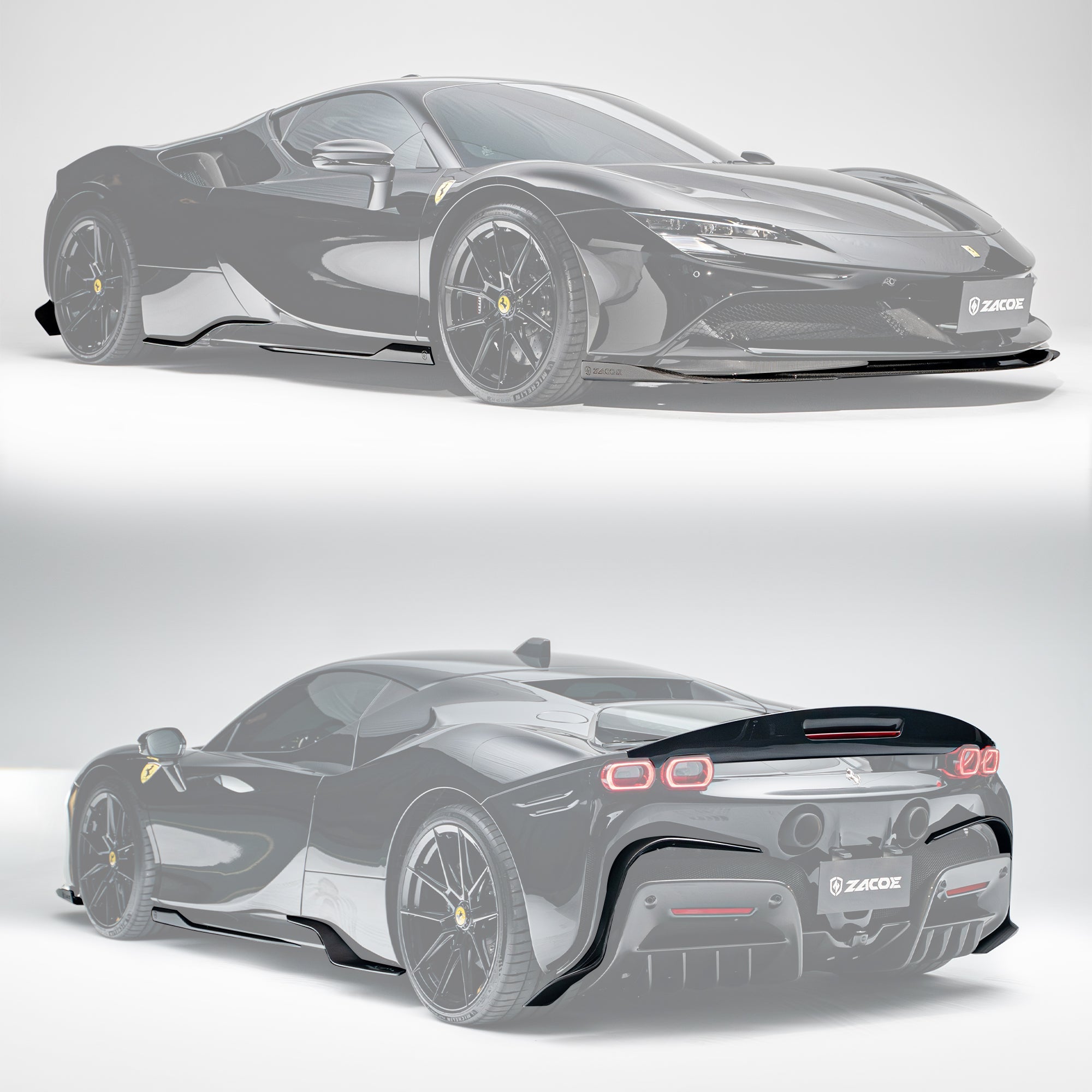 ZACOE Ferrari SF90 Stradale Carbon Fibre Body kit (11pcs/set) Aftermarket Carbon Fiber Part / Bodykit - Robot Bodykits