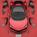 ZACOE Ferrari SF90 Stradale Carbon Fibre Widebody Body kit (18pcs/set) Aftermarket Carbon Fiber Part / Bodykit - Robot Bodykits