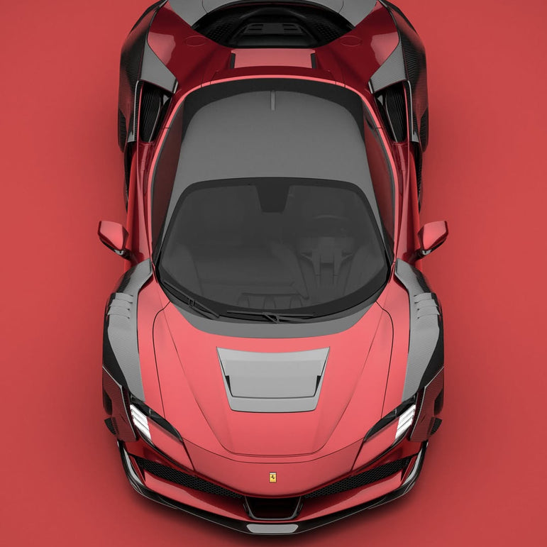 ZACOE Ferrari SF90 Stradale Carbon Fibre Widebody Body kit (18pcs/set) Aftermarket Carbon Fiber Part / Bodykit - Robot Bodykits