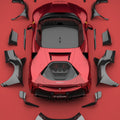 ZACOE Ferrari SF90 Stradale Carbon Fibre Widebody Body kit (18pcs/set) Aftermarket Carbon Fiber Part / Bodykit - Robot Bodykits
