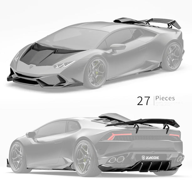 ZACOE Lamborghini Huracan LP610 - 4 Carbon Fiber Body kit 27pcs/set Aftermarket Carbon Fiber Part / Bodykit - Robot Bodykits