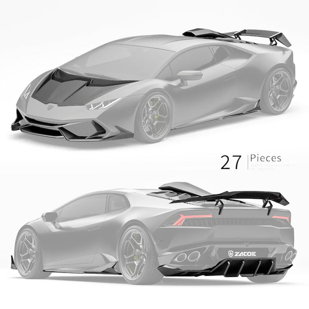ZACOE Lamborghini Huracan LP610 - 4 Carbon Fiber Body kit 27pcs/set Aftermarket Carbon Fiber Part / Bodykit - Robot Bodykits