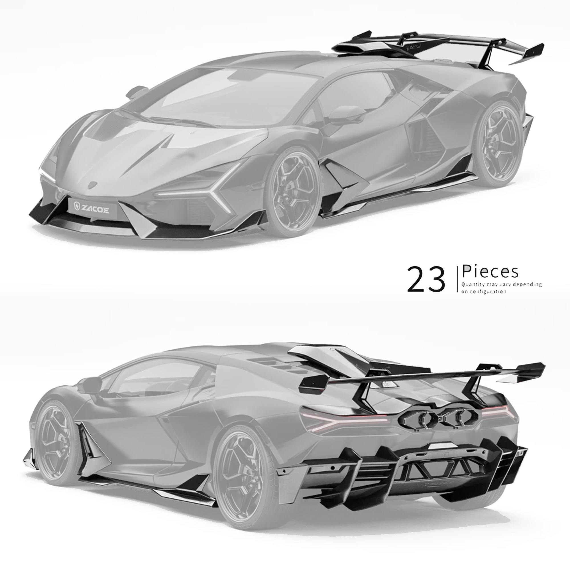 ZACOE Lamborghini Revuelto Carbon Fiber Body Kit (23pcs/Set) Aftermarket Carbon Fiber Part / Bodykit - Robot Bodykits