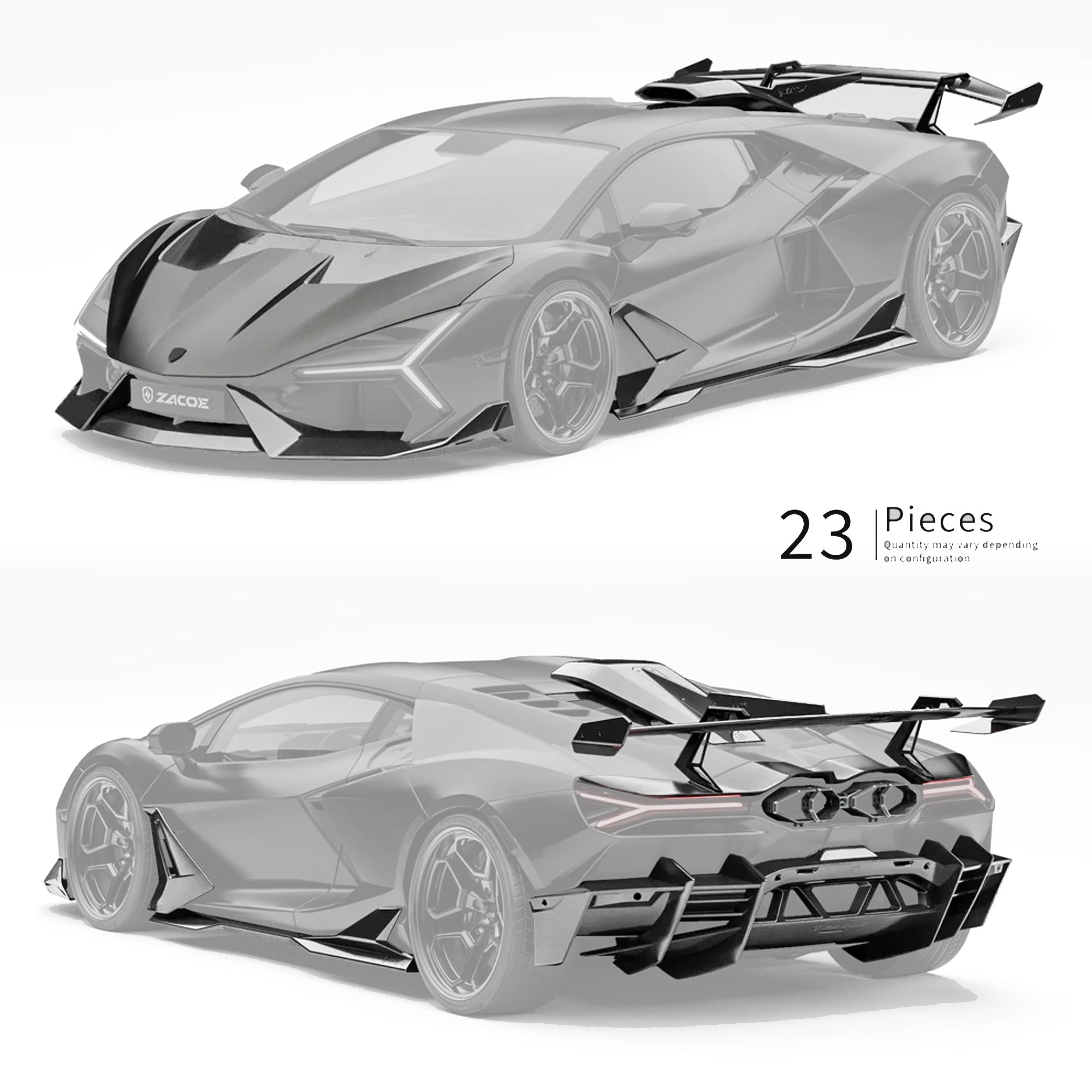 ZACOE Lamborghini Revuelto Carbon Fiber Body Kit (23pcs/Set) Aftermarket Carbon Fiber Part / Bodykit - Robot Bodykits