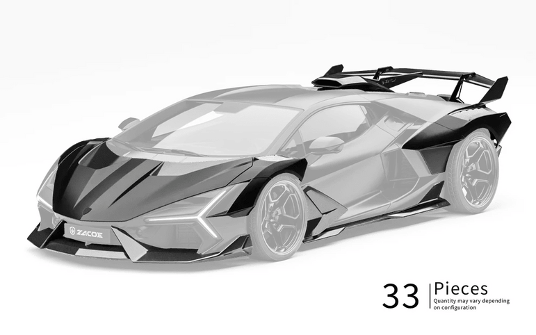 ZACOE Lamborghini Revuelto Carbon Fibre Widebody Kit (32pcs/Set) Aftermarket Carbon Fiber Part / Bodykit - Robot Bodykits