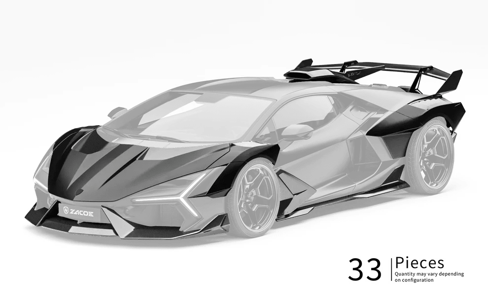 ZACOE Lamborghini Revuelto Carbon Fibre Widebody Kit (32pcs/Set) Aftermarket Carbon Fiber Part / Bodykit - Robot Bodykits