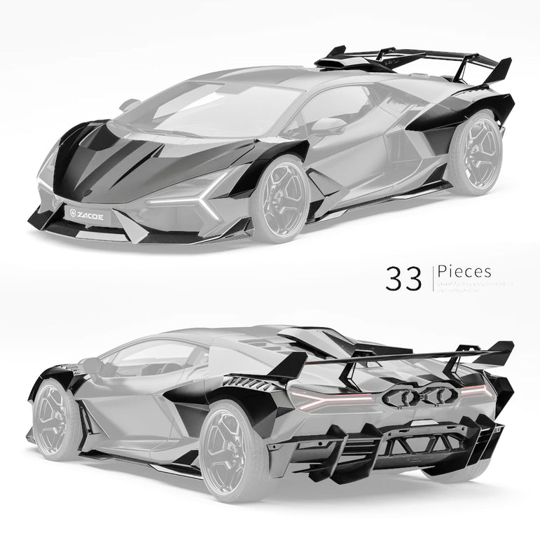 ZACOE Lamborghini Revuelto Carbon Fibre Widebody Kit (32pcs/Set) Aftermarket Carbon Fiber Part / Bodykit - Robot Bodykits