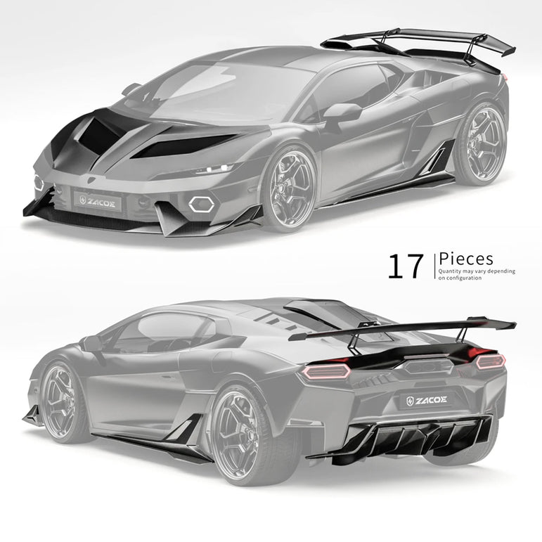 ZACOE Lamborghini Temerario 2025+ Carbon Fibre Body Kit (17pcs/Set) Aftermarket Carbon Fiber Part / Bodykit - Robot Bodykits