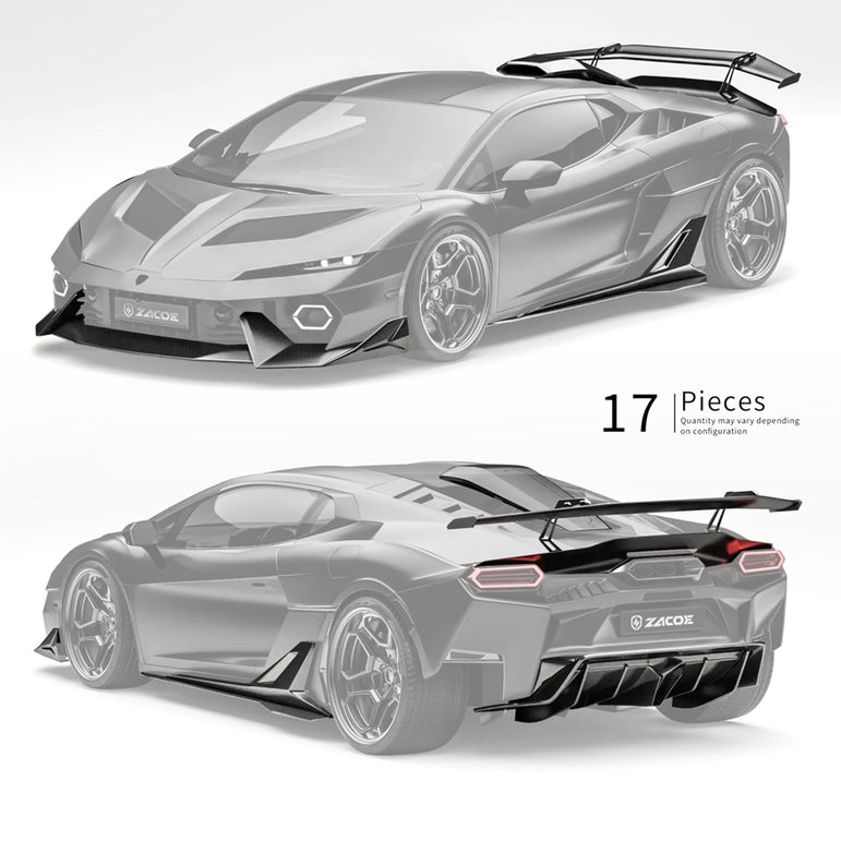 ZACOE Lamborghini Temerario 2025+ Carbon Fibre Body Kit (17pcs/Set) Aftermarket Carbon Fiber Part / Bodykit - Robot Bodykits