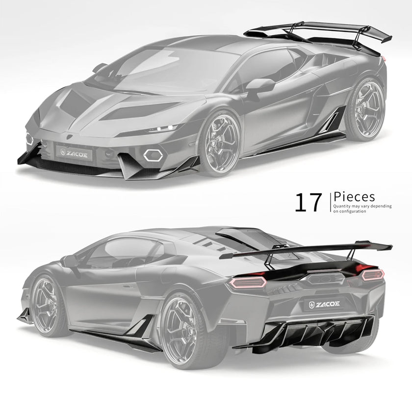 ZACOE Lamborghini Temerario 2025+ Carbon Fibre Body Kit (17pcs/Set) Aftermarket Carbon Fiber Part / Bodykit - Robot Bodykits