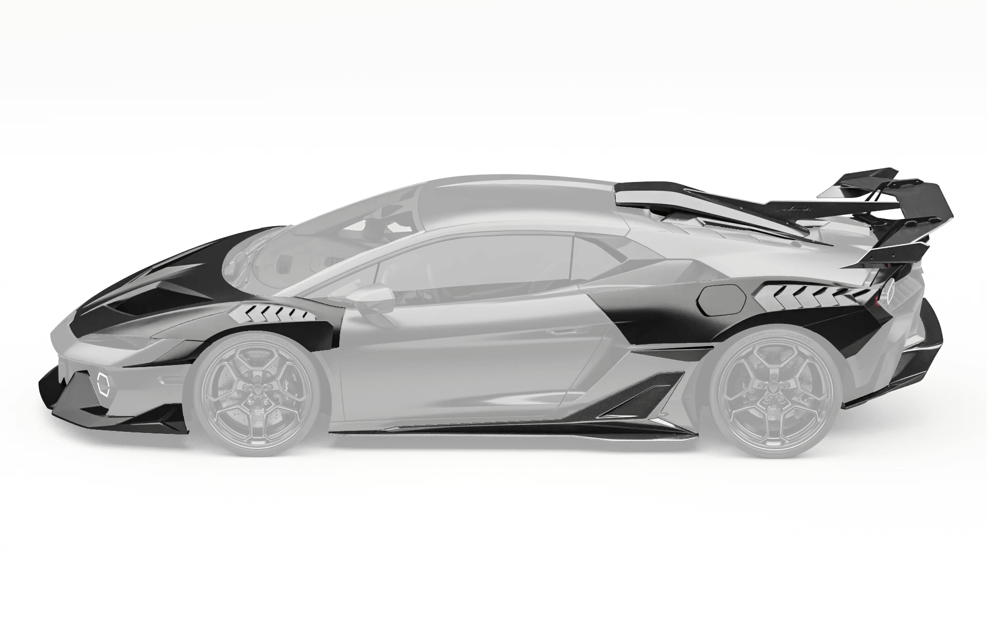 ZACOE Lamborghini Temerario 2025+ Carbon Fibre Wide Body Kit (30pcs/Set) Aftermarket Carbon Fiber Part / Bodykit - Robot Bodykits
