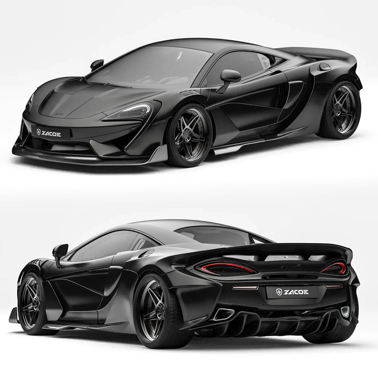 ZACOE McLaren 570s Carbon Fibre Wide Body Kit (18pcs/set) Aftermarket Carbon Fiber Part / Bodykit - Robot Bodykits