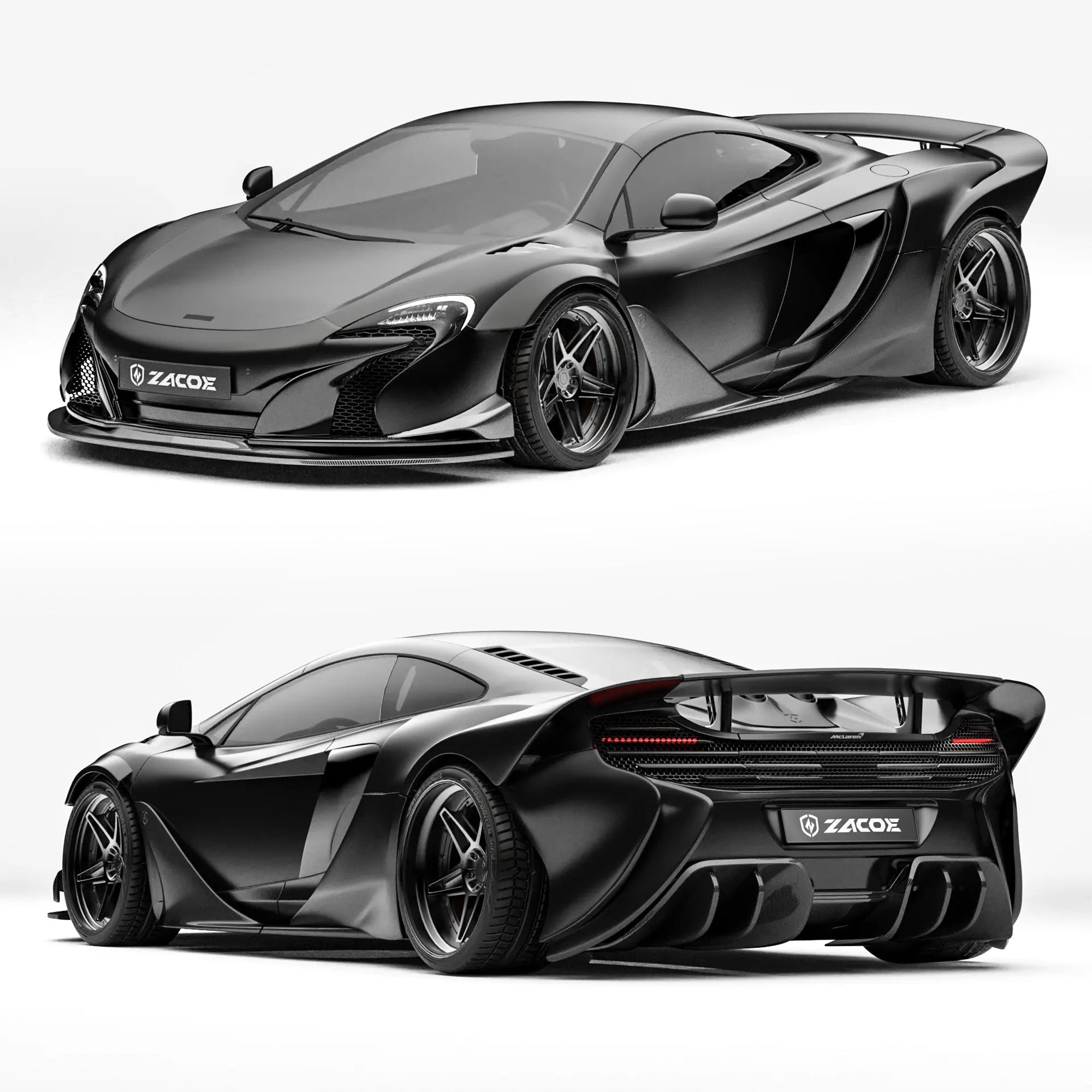 ZACOE McLaren 650S Carbon Fibre Body Kit (38pcs/set) Aftermarket Carbon Fiber Part / Bodykit - Robot Bodykits