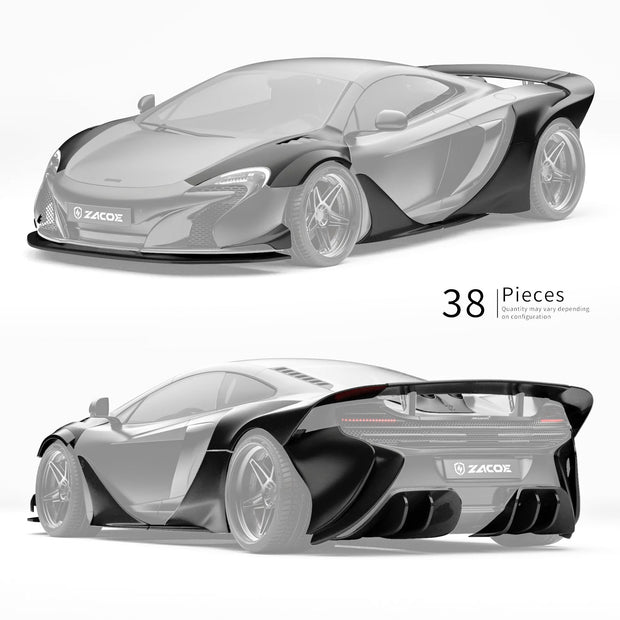 ZACOE McLaren 650S Carbon Fibre Body Kit (38pcs/set) Aftermarket Carbon Fiber Part / Bodykit - Robot Bodykits