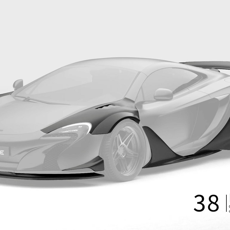 ZACOE McLaren 650S Carbon Fibre Body Kit (38pcs/set) Aftermarket Carbon Fiber Part / Bodykit - Robot Bodykits
