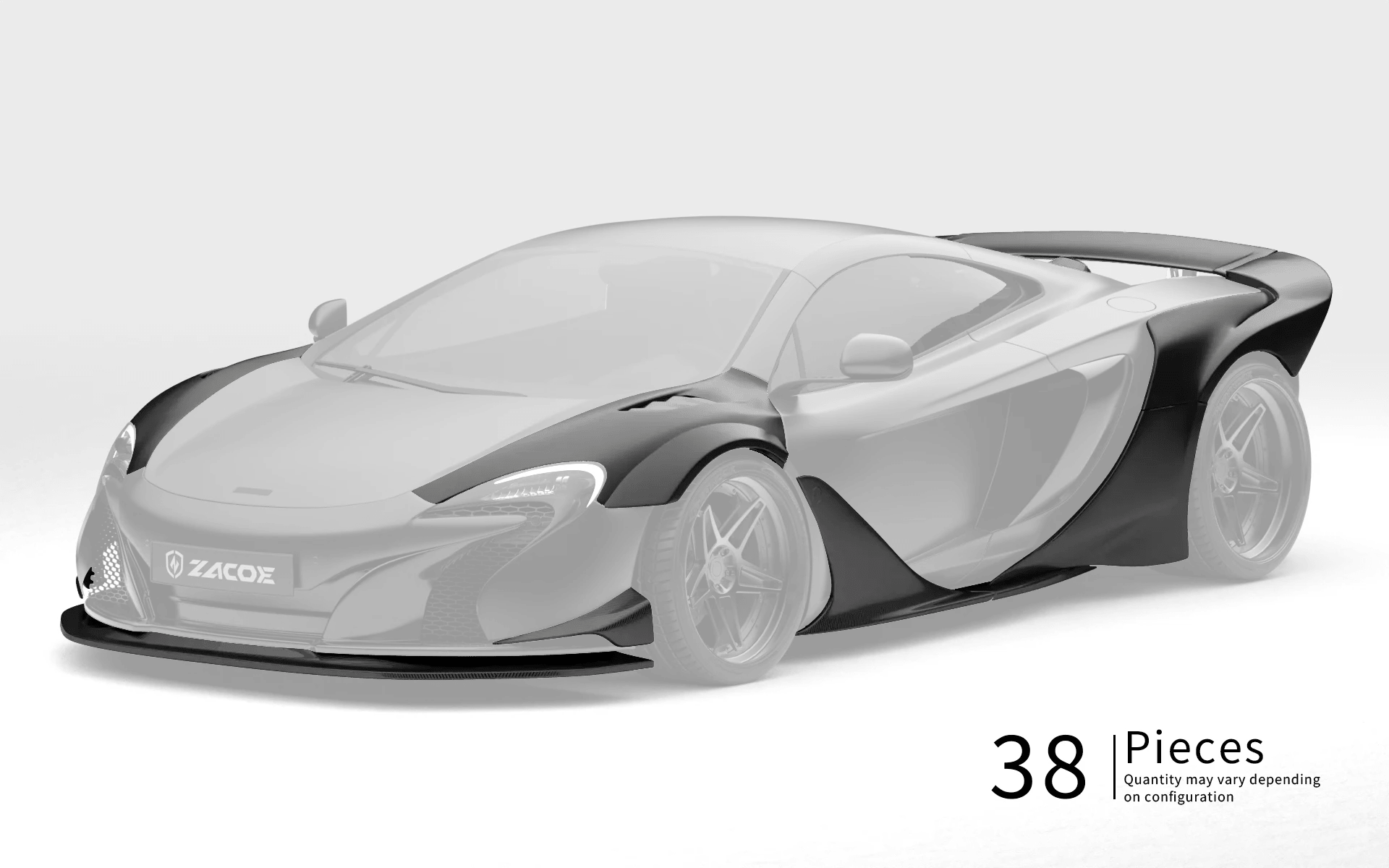 ZACOE McLaren 650S Carbon Fibre Body Kit (38pcs/set) Aftermarket Carbon Fiber Part / Bodykit - Robot Bodykits