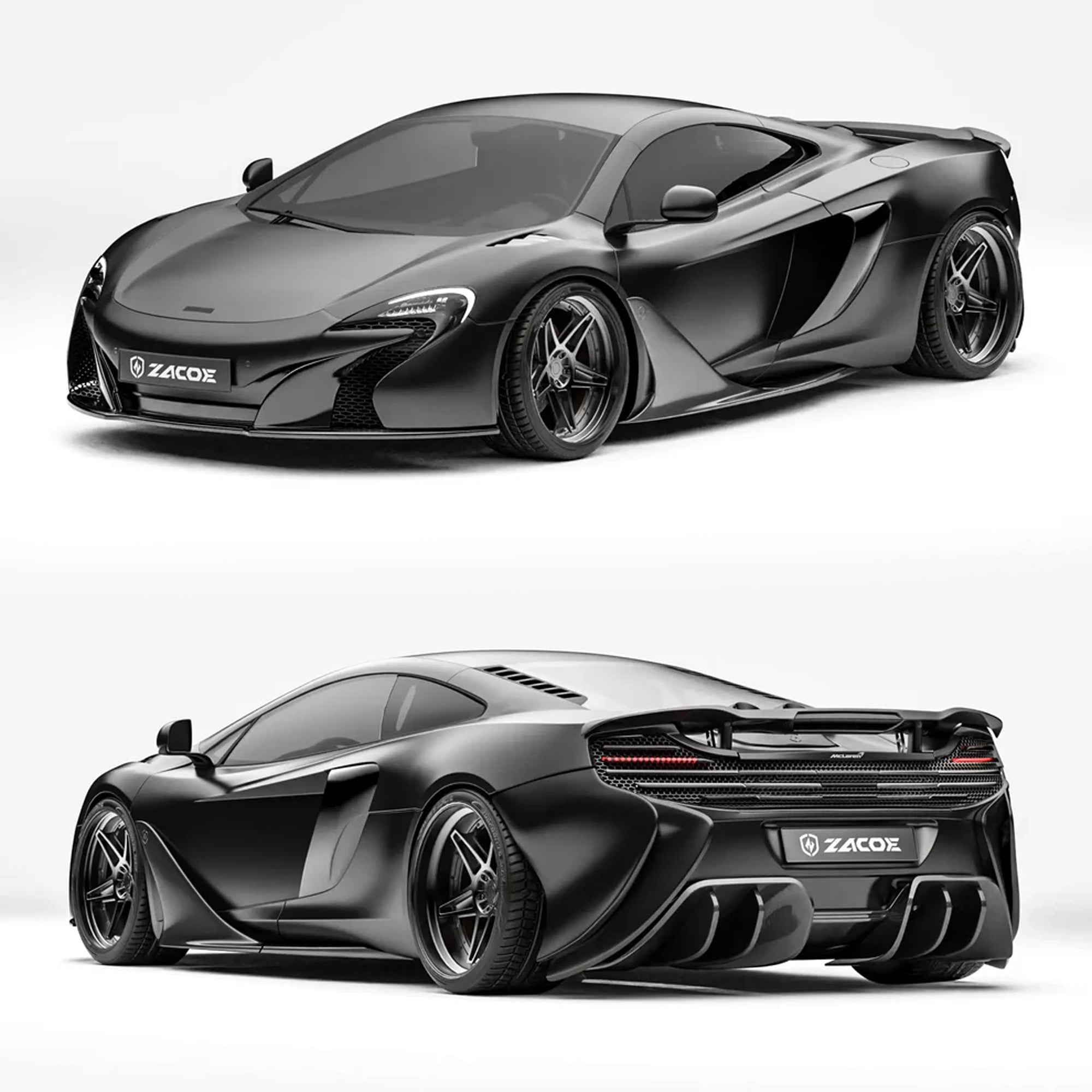 ZACOE McLaren 650S/ MP4 - 12C Carbon Fibre Body Kit (29pcs/set) Aftermarket Carbon Fiber Part / Bodykit - Robot Bodykits