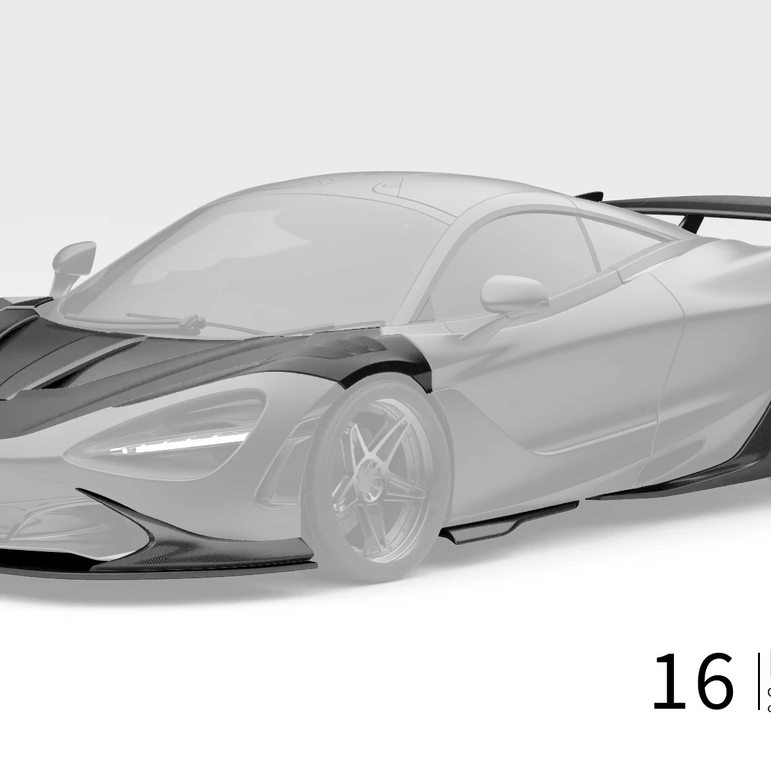 ZACOE McLaren 720s Carbon Fibre Body Kit (16pcs/set) Aftermarket Carbon Fiber Part / Bodykit - Robot Bodykits