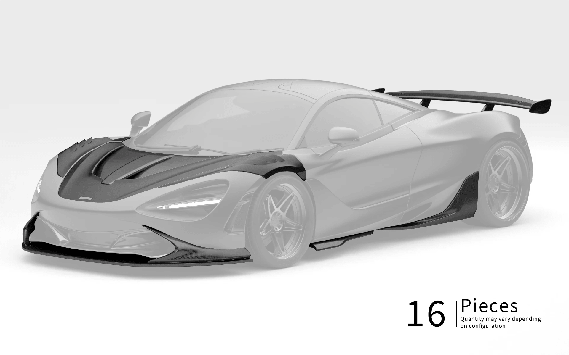 ZACOE McLaren 720s Carbon Fibre Body Kit (16pcs/set) Aftermarket Carbon Fiber Part / Bodykit - Robot Bodykits