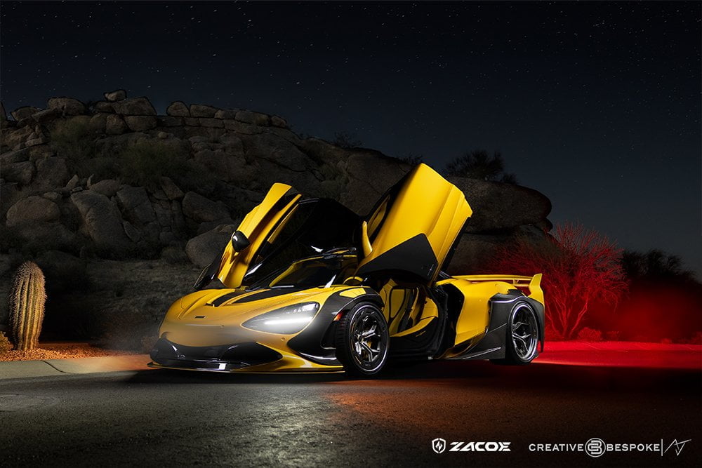 ZACOE McLaren 720s Galaxy Carbon Fibre Wide Body Kit (43pcs/set) Aftermarket Carbon Fiber Part / Bodykit - Robot Bodykits