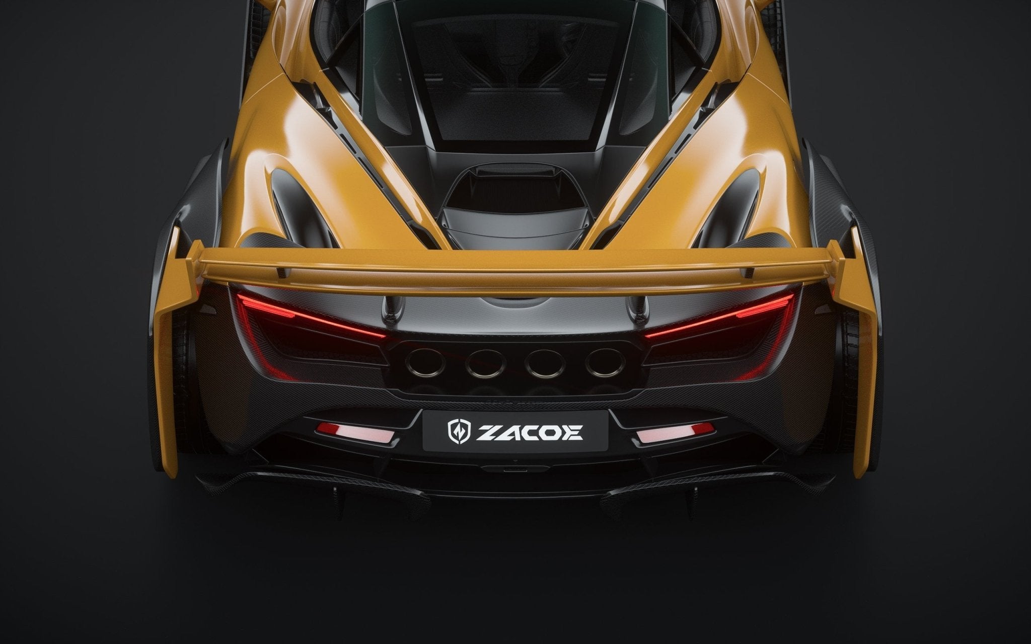 ZACOE McLaren 720s Galaxy Carbon Fibre Wide Body Kit (43pcs/set) Aftermarket Carbon Fiber Part / Bodykit - Robot Bodykits
