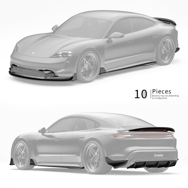 ZACOE PORSCHE Taycan Carbon Fibre Body kit Porsche Taycan Sedan Base Model Aftermarket Carbon Fiber Part / Bodykit - Robot Bodykits
