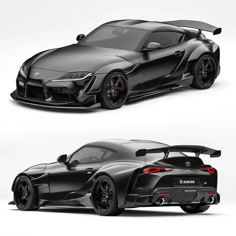 ZACOE Toyota GR Supra FRP/Dry - Carbon Widebody Kit (A90 / A91) [17 pcs/set] Aftermarket Carbon Fiber Part / Bodykit - Robot Bodykits