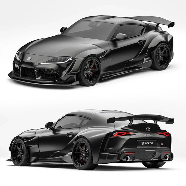 ZACOE Toyota GR Supra FRP/Dry - Carbon Widebody Kit (A90 / A91) [17 pcs/set] Aftermarket Carbon Fiber Part / Bodykit - Robot Bodykits
