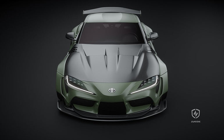 ZACOE Toyota GR Supra FRP/Dry - Carbon Widebody Kit (A90 / A91) [17 pcs/set] Aftermarket Carbon Fiber Part / Bodykit - Robot Bodykits