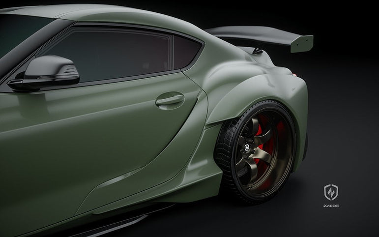 ZACOE Toyota GR Supra FRP/Dry - Carbon Widebody Kit (A90 / A91) [17 pcs/set] Aftermarket Carbon Fiber Part / Bodykit - Robot Bodykits