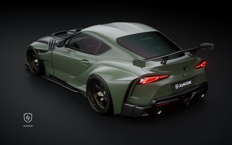 ZACOE Toyota GR Supra FRP/Dry - Carbon Widebody Kit (A90 / A91) [17 pcs/set] Aftermarket Carbon Fiber Part / Bodykit - Robot Bodykits